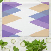 Linge De Cuisine Triangles pourpre, bleu et jaune (Plié)