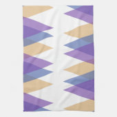 Linge De Cuisine Triangles pourpre, bleu et jaune (Vertical)