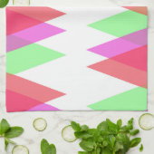 Linge De Cuisine Triangles rouge et vert (Plié)