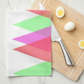 Linge De Cuisine Triangles rouge et vert (Quart Plié)