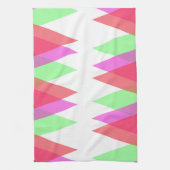 Linge De Cuisine Triangles rouge et vert (Vertical)