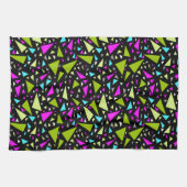 Linge De Cuisine Triangles vert crimson couleurs sur l'arrière - pl (Horizontal)