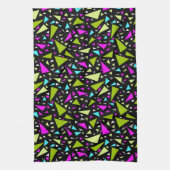 Linge De Cuisine Triangles vert crimson couleurs sur l'arrière - pl (Vertical)