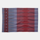 Linge De Cuisine triangulaire bordeaux & marine (Horizontal)