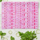 Linge De Cuisine Tribal Batik - tons roses (Plié)