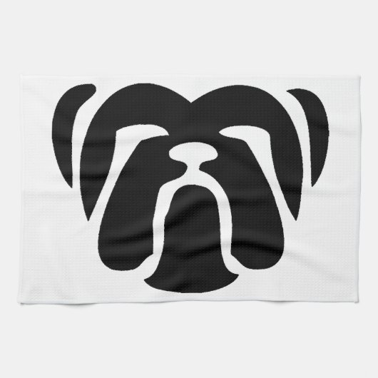 Linge De Cuisine tribal de bouledogue (Horizontal)