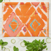 Linge De Cuisine Tribal Orange II (Plié)