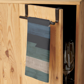Linge De Cuisine Tribu Géométrique (Bleu Nuit + Vert) Luxe