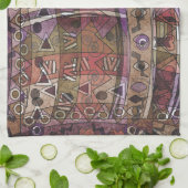 Linge De Cuisine Tribus abstraites africaines à la mode (Plié)