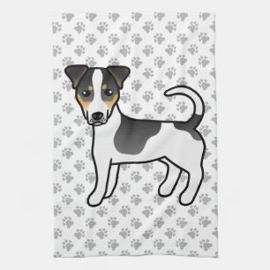 Linge De Cuisine Tricolor Smooth Coat Jack Russell Terrier Chien