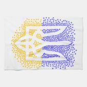 Linge De Cuisine Trident heraldique ukrainien tryzub étoiles disper (Horizontal)