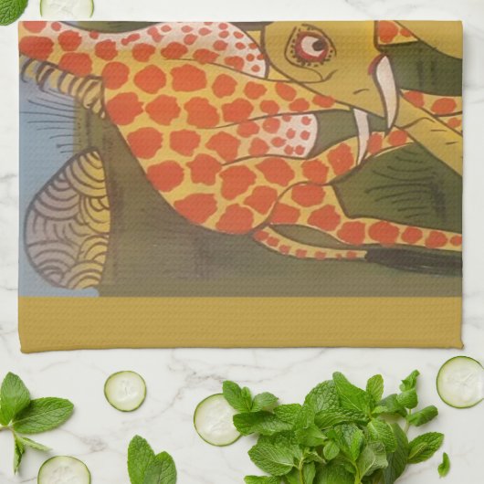 Linge De Cuisine Trio d'art africain (Plié)