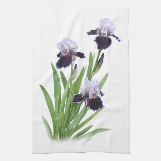 Linge De Cuisine Trio d'Iris (Vertical)