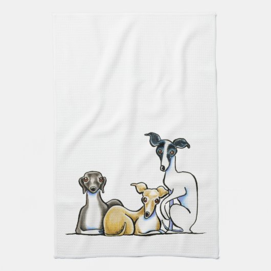 Linge De Cuisine Trio italien Greyhound (Vertical)