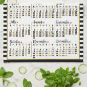 Linge De Cuisine Tripes du calendrier mensuel de 2025 | Photos pers (Plié)