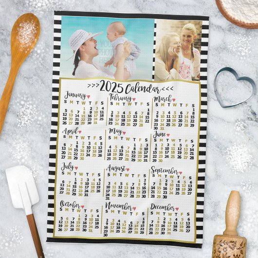 Linge De Cuisine Tripes du calendrier mensuel de 2025 | Photos pers