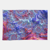 Linge De Cuisine Trippy coloré Super numérique Abstrait Fractal (Horizontal)
