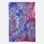 Linge De Cuisine Trippy coloré Super numérique Abstrait Fractal (Vertical)