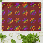 Linge De Cuisine Trippy Snowflakes (Plié)