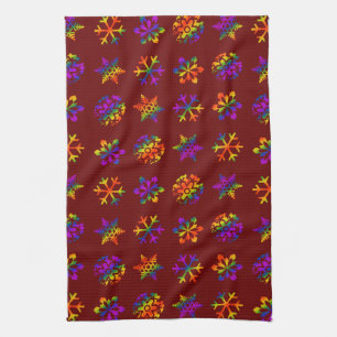 Linge De Cuisine Trippy Snowflakes