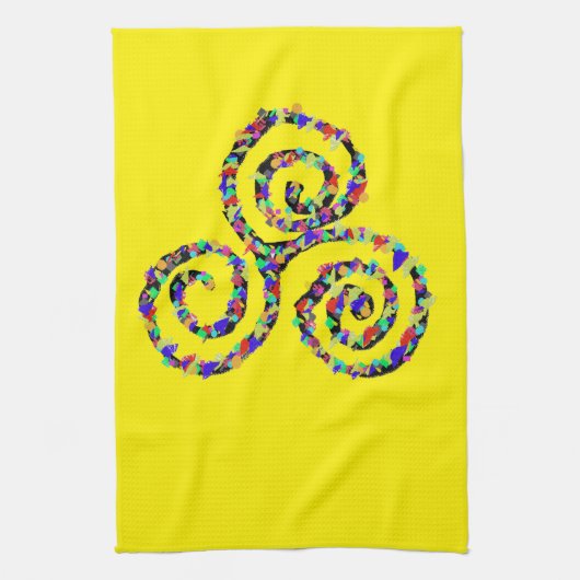 Linge De Cuisine Triskelion Celtique Force (Vertical)