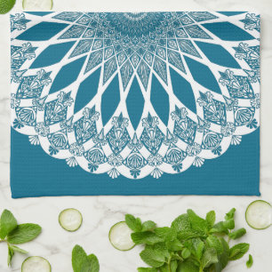 Linge De Cuisine Tristyns en laine bleue Mandala