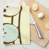 Linge De Cuisine Trois Chouettes colorées (Quart Plié)