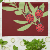 Linge De Cuisine Trois coccinelles chanceuses (Plié)