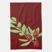 Linge De Cuisine Trois coccinelles chanceuses (Vertical)
