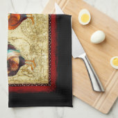 Linge De Cuisine Trois coqs (Quart Plié)