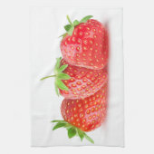 Linge De Cuisine Trois fraises (Vertical)