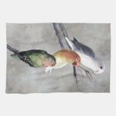 Linge De Cuisine Trois jolies perruches (Horizontal)