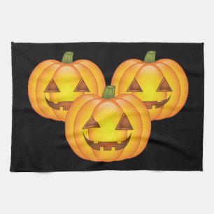 Linge De Cuisine Trois mignons Citrouilles d’Halloween Jack O’Lante