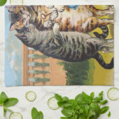 Linge De Cuisine Trois Petits Chatons Illustration de Mère l'Oie (Plié)