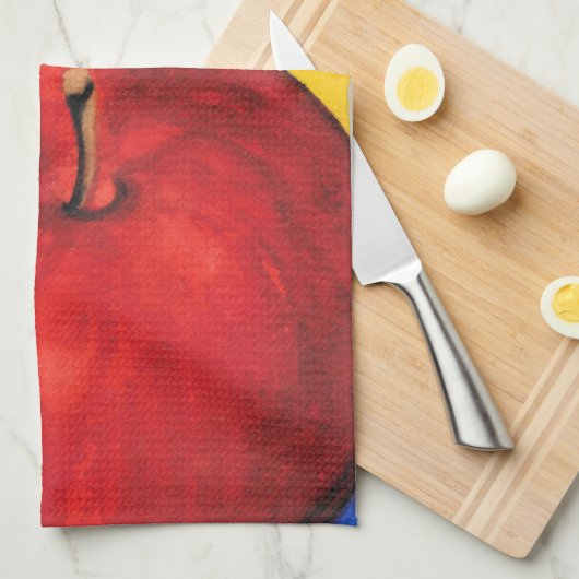 Linge De Cuisine Trois pommes (Quart Plié)