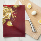 Linge De Cuisine Trois Roses de bijoux (Quart Plié)