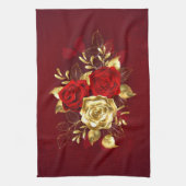 Linge De Cuisine Trois Roses de bijoux (Vertical)