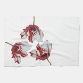 Linge De Cuisine Trois Tulipes Rouges (Horizontal)