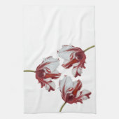 Linge De Cuisine Trois Tulipes Rouges (Vertical)