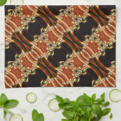 Linge De Cuisine Tronc d'or Feu Batik Cuisine Tea Cloth (Plié)