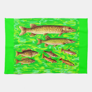 Linge De Cuisine trop de poissons dans la mer