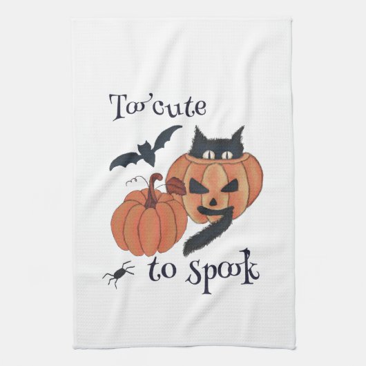 Linge De Cuisine Trop mignon pour effrayer (Vertical)