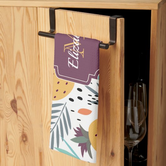 Linge De Cuisine Tropical (Pliage en tiers)