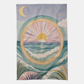 Linge De Cuisine Tropical Celestial Shore