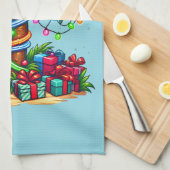 Linge De Cuisine Tropical Christmas Holiday Palm Tree (Quart Plié)