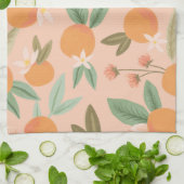 Linge De Cuisine Tropical Citrus Floral Rose (Plié)