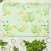 Linge De Cuisine Tropical Green Citrus SUMMER Orange lemon Slice (Plié)