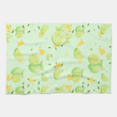 Linge De Cuisine Tropical Green Citrus SUMMER Orange lemon Slice (Horizontal)