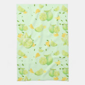 Linge De Cuisine Tropical Green Citrus SUMMER Orange lemon Slice (Vertical)