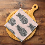 Linge De Cuisine Tropical Grey & Pink Ananas Motif sans couture<br><div class="desc">Tropical Grey & Pink Ananas Motif sans couture</div>